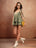 Olive Cotton Tie-Strap Playsuit for Women - view 1