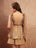 Beige Cotton Tie-Strap Playsuit for Women - view 4